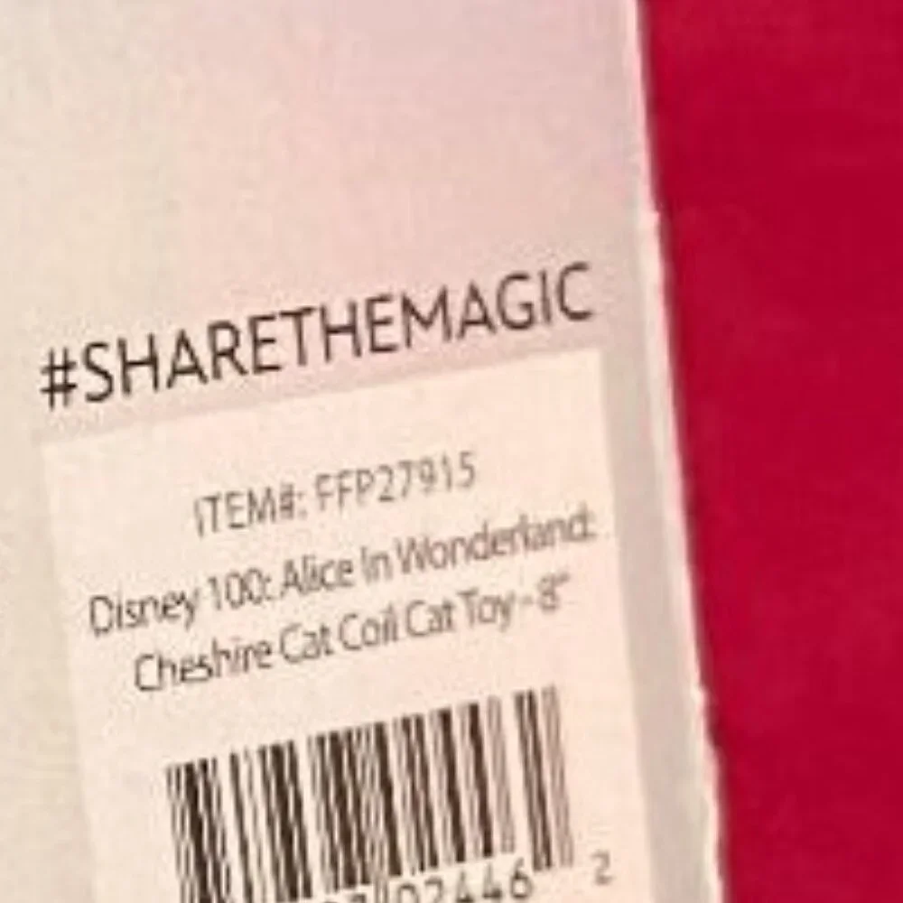 BRAND NEW ~ NWT ~ DISNEY 100 ~ ALICE IN WONDERLAND ~ CHESHIRE CAT ~ COIL CAT TOY
